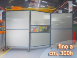 Separè autostabile ALA QUINTA "finestrato" - cm 600x200h (3 elementi)