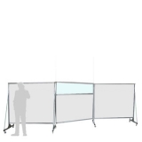 Separè autostabile ALA QUINTA "finestrato" - cm 600x200h (3 elementi) - Separè autostabile ALA QUINTA 