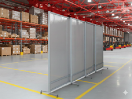 Separè autostabile MACRO SLIDE "alveolare" - cm 450x300h (3 elementi)