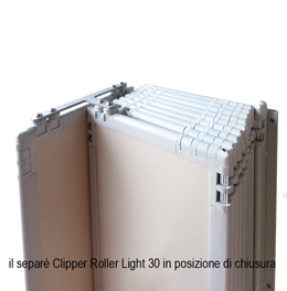 Posizione di chiusura del separè PLUS