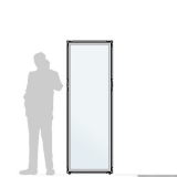 CL65.19A scheda prodotto - Pannello divisorio CLIPPER Pannello divisorio CLIPPER "vetroplastico" - cm 65x195h - Pannello divisorio CLIPPER