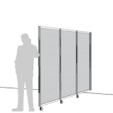 ARL03 scheda prodotto - Separè a parete ALA ROLLER LIGHT Separè a parete ALA ROLLER LIGHT "alveolare" - cm305x190h (3 elementi) - Separè a parete ALA ROLLER LIGHT