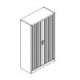 Armadio in lamiera con serrandina plastica scorrevole cm 120.MD-R160