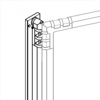 Separè a parete CLIPPER ROLLER LIGHT 30 PLUS - cm 219x140h (7+1 elementi)