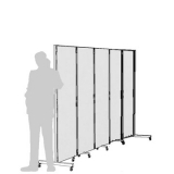 CR05L scheda prodotto - Separè autostabile CLIPPER ROLLER Separè autostabile CLIPPER ROLLER "laminato" - cm 341x193h (5 elementi) - Separè autostabile CLIPPER ROLLER