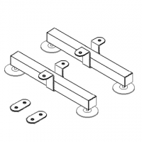 Pannello divisorio ALA "laminato"  dotato di coppia piedi AAP02 - cm 130x180h 