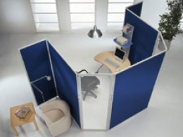 Pannello divisorio CLIPPER "finestrato laminato" - cm 65x195h