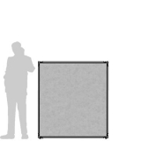 CL13.13F scheda prodotto - Pannello divisorio CLIPPER Pannello divisorio CLIPPER "feltro" - cm 130x130h - Pannello divisorio CLIPPER