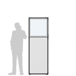 Pannello divisorio CLIPPER "finestrato laminato" - cm 65x195h