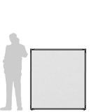 CL13.13L scheda prodotto - Pannello divisorio CLIPPER Pannello divisorio CLIPPER "laminato" - cm 130x130h - Pannello divisorio CLIPPER