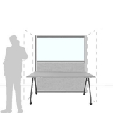 MX16.18F scheda prodotto - Pannello divisorio MACRO.OFX Pannello divisorio MACRO.OFX "finestrato feltro" - cm 160x180h - Pannello divisorio MACRO.OFX