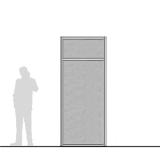 M10.25F-T1 scheda prodotto - Pannello divisorio MACRO Pannello divisorio MACRO "feltro" con traversa - cm 100x250h - Pannello divisorio MACRO
