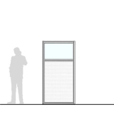 M10.20IP scheda prodotto - Pannello divisorio MACRO Pannello divisorio MACRO "finestrato alveolare" - cm 100x200h - Pannello divisorio MACRO