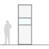 M10.30IP scheda prodotto - Pannello divisorio MACRO Pannello divisorio MACRO "finestrato alveolare" - cm 100x300h - Pannello divisorio MACRO