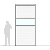 M15.30IP scheda prodotto - Pannello divisorio MACRO Pannello divisorio MACRO "finestrato alveolare" - cm 150x300h - Pannello divisorio MACRO