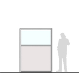 M15.20IL scheda prodotto - Pannello divisorio MACRO Pannello divisorio MACRO "finestrato laminato" - cm 150x200h - Pannello divisorio MACRO