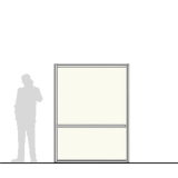 M15.20L scheda prodotto - Pannello divisorio MACRO Pannello divisorio MACRO "laminato" con traversa aggiuntiva - cm 150x200h - Pannello divisorio MACRO
