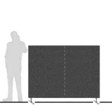 TX18.14D2 scheda prodotto - Pannello divisorio TXT autostabile con 2 basi dritte - cm 180x140h Pannello divisorio TXT autostabile con 2 basi dritte - cm 180x140h - Pannello divisorio TXT autostabile con 2 basi dritte - cm 180x140h