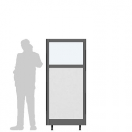 Pannello divisorio XILOX "finestrato laminato" - cm 80x180h 