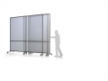 Divisori scorrevoli autostabili su ruote: MACRO SLIDE - 300h