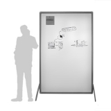 Lavagna MACROSMART  "bianca magnetica"- cm 131x200h  - Lavagna MACROSMART  